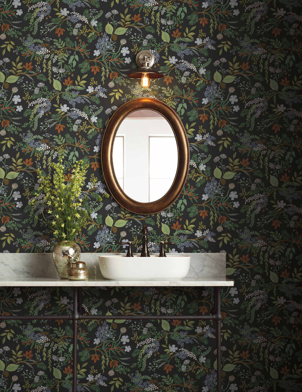 Juniper Forest Premium Peel + Stick Wallpaper by Rifle Paper Co.