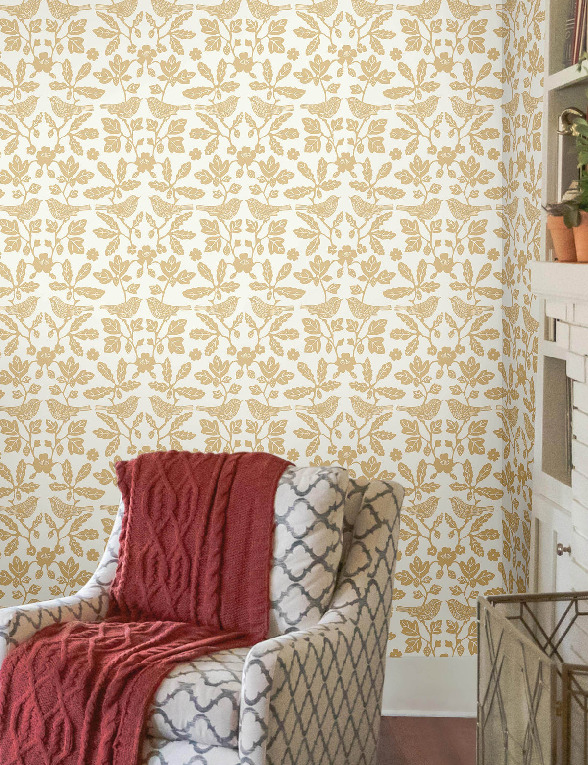 Sparrow and Oak Peel + Stick Wallpaper by Erin & Ben Co.