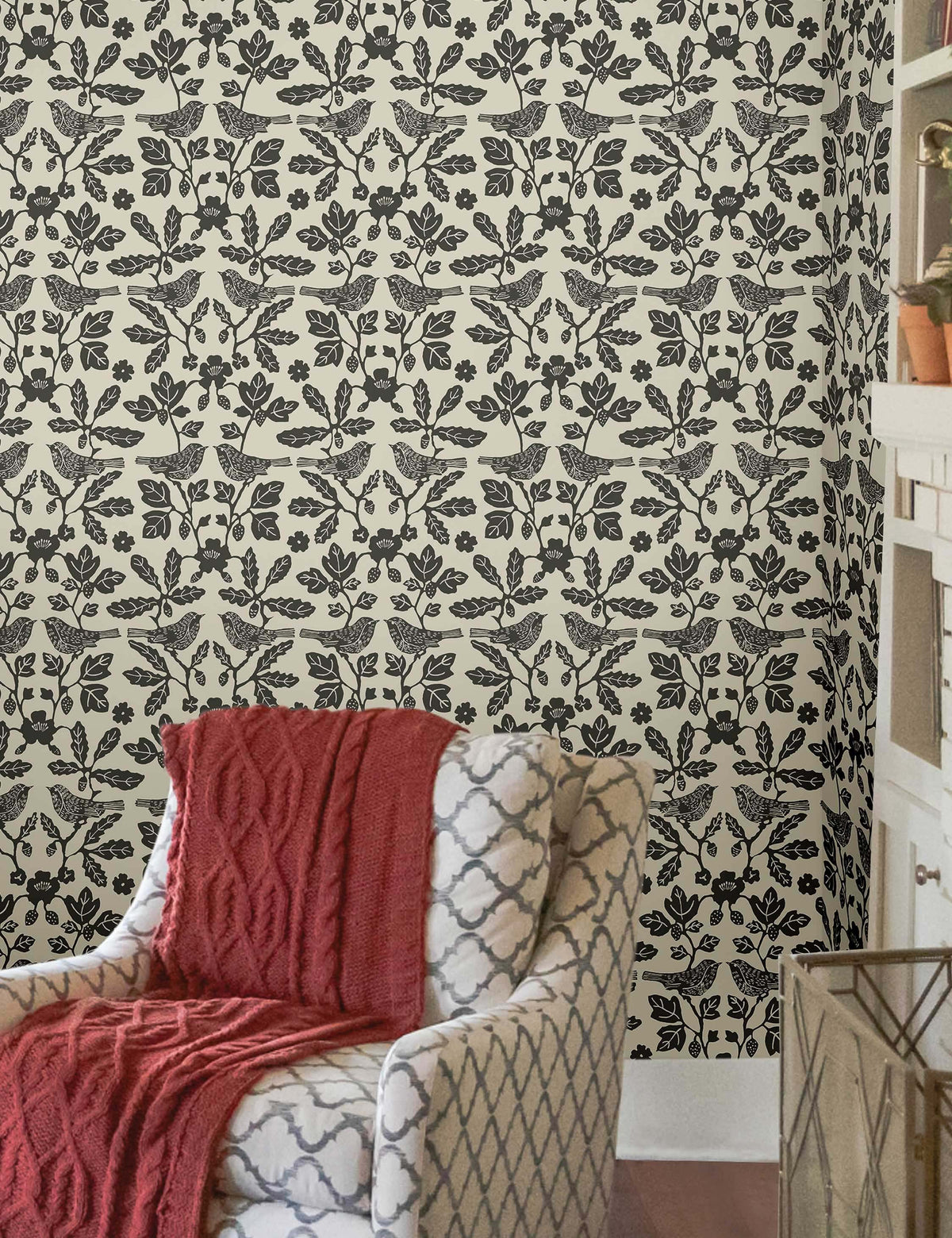 Sparrow and Oak Peel + Stick Wallpaper by Erin & Ben Co.