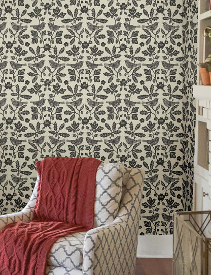 Sparrow and Oak Peel + Stick Wallpaper by Erin & Ben Co.
