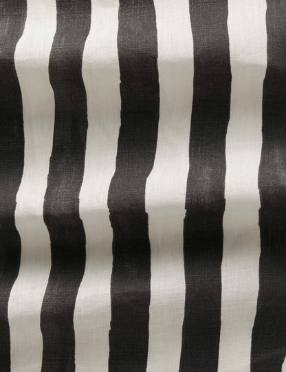 Painterly Stripe Linen Fabric by Sarah Sherman Samuel