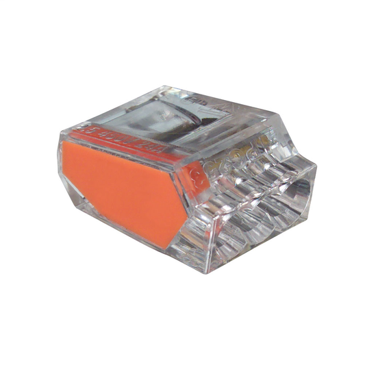 100 Orange 3-Port PushGard Push-in Wire Connectors