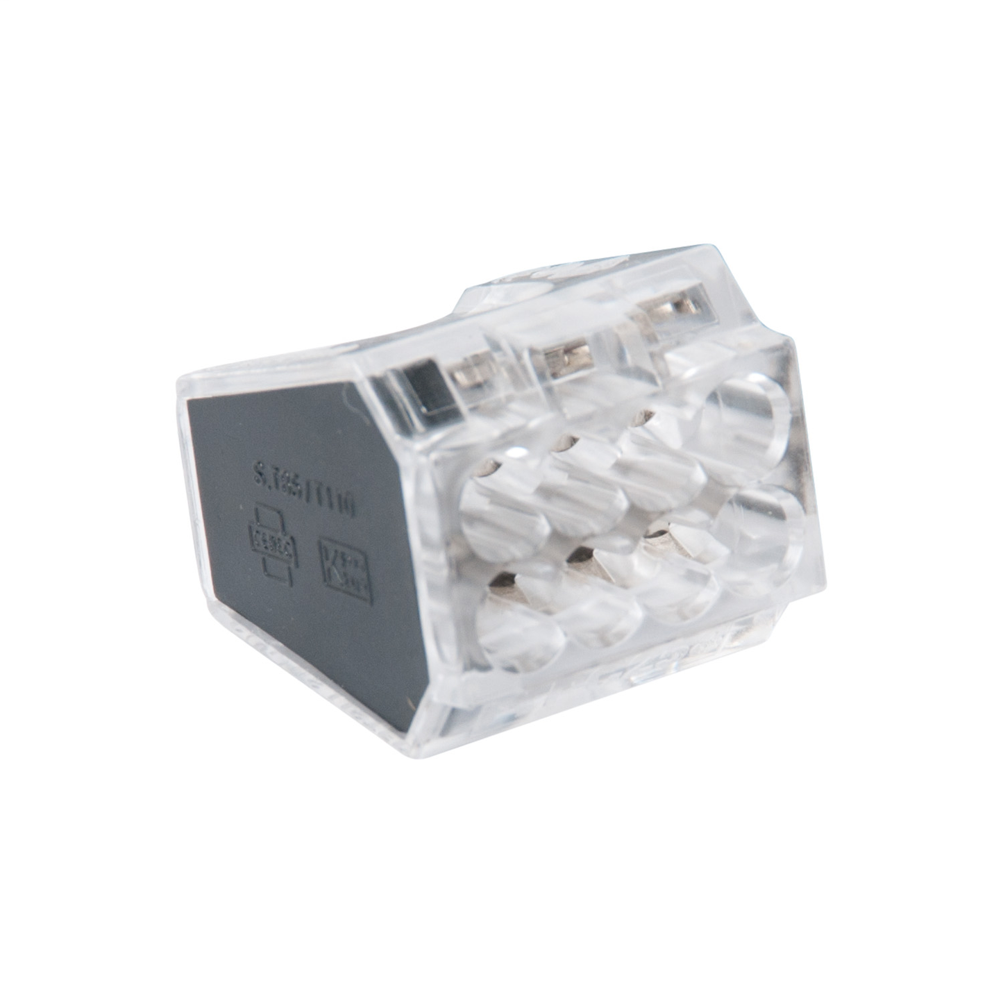 50 Black 8-Port PushGard Push-in Wire Connectors