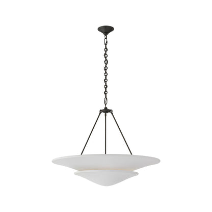 White Plaster Chandelier French Vintage Style Ceiling Light