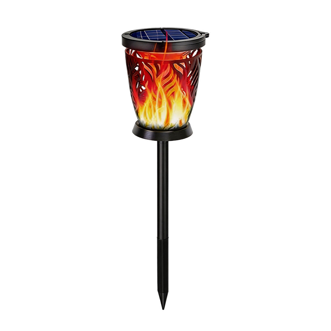 【4 PCS】Hanging Landscape Lights Solar Flame Outdoor Decoration Light