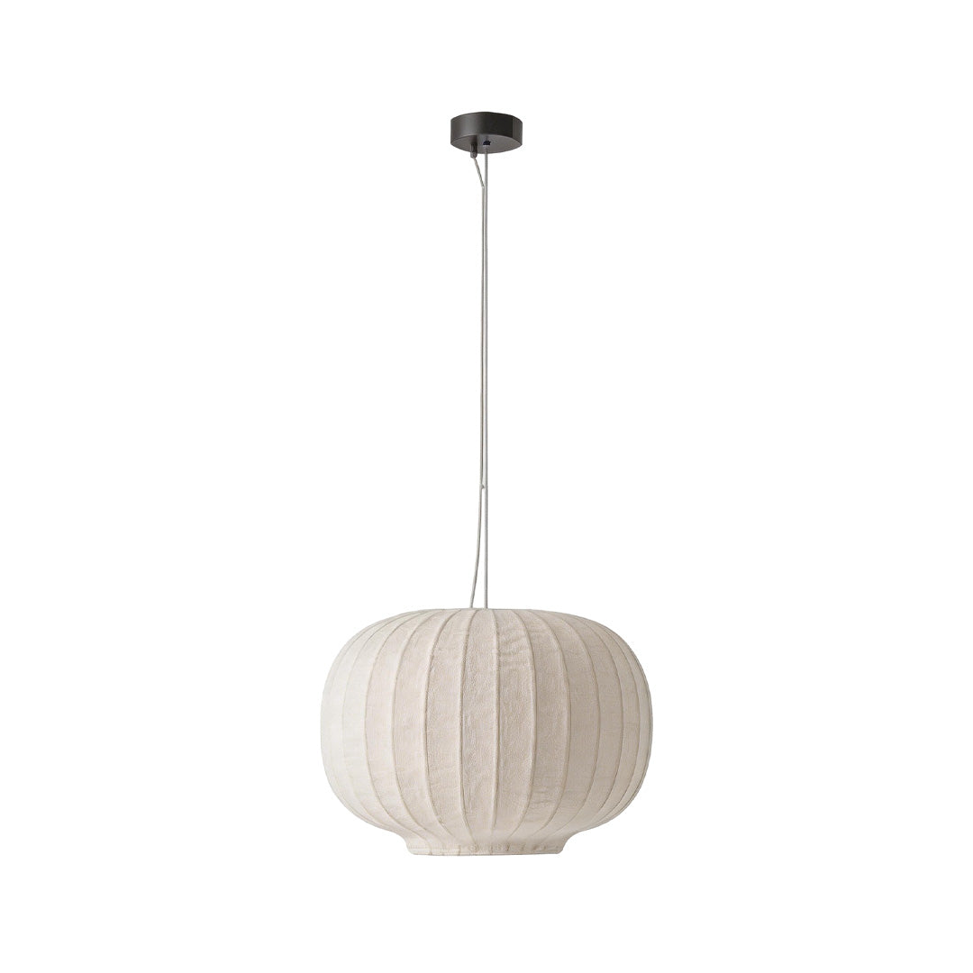 White Modern Chandelier Wabi-Sabi Silk Fabric Ceiling Light