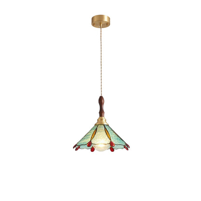 Water Ripple Glass Pendant Lighting Nordic Full Copper Light
