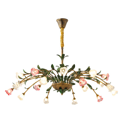 Vintage Floral Chandelier Vintage Rustic Branch Ceiling Light