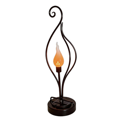 【4 PCS】 Flame Solar Garden Lights Outdoor Landscape Decoration Light