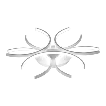 [Open-Box]Simple Semi-Circle Lines Flower LED Dimmable Modern Ceiling Light Fixture