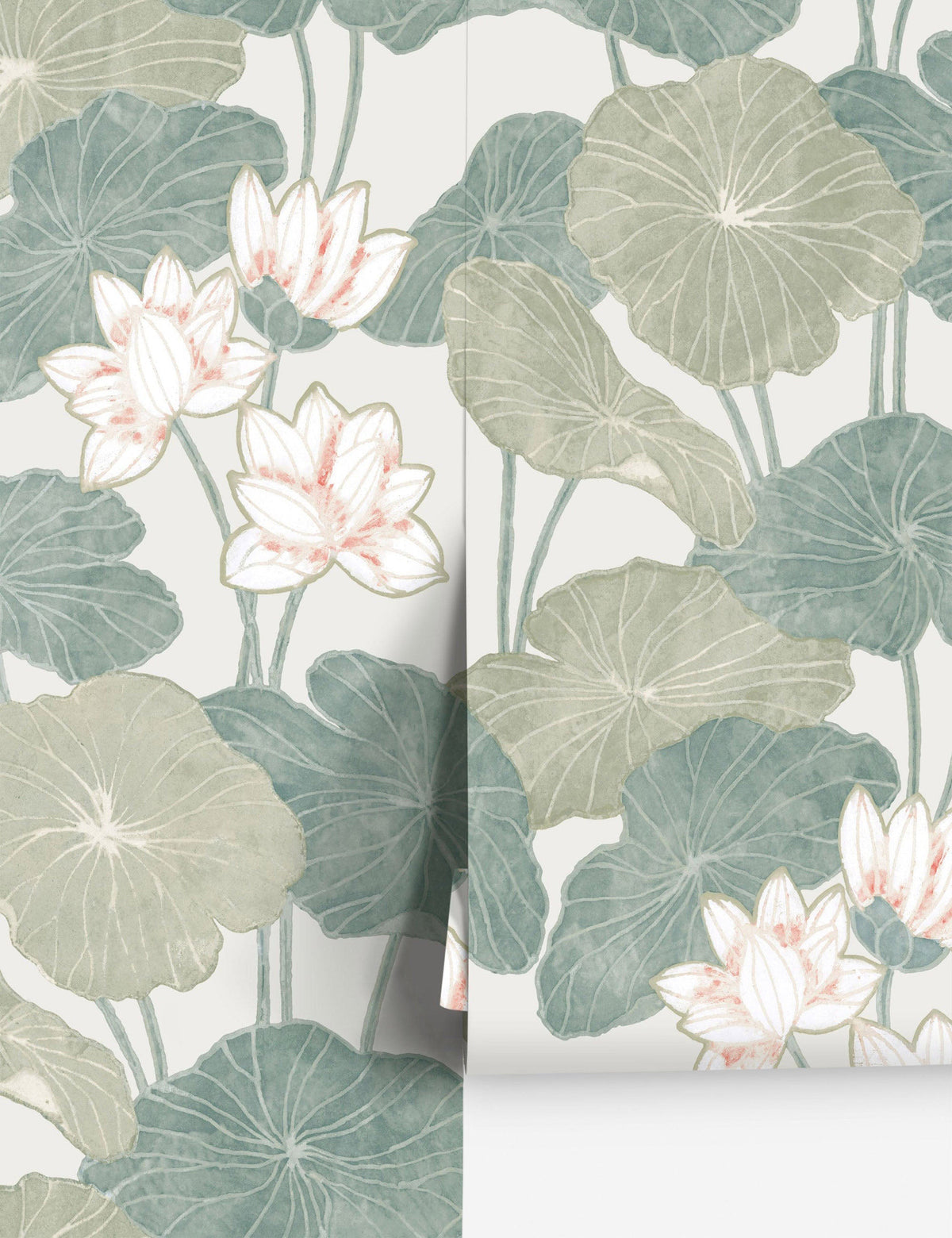 Lily Pad Peel + Stick Wallpaper