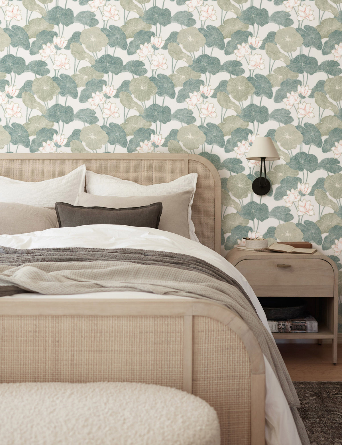 Lily Pad Peel + Stick Wallpaper