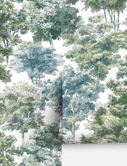 Old World Trees Peel + Stick Wallpaper