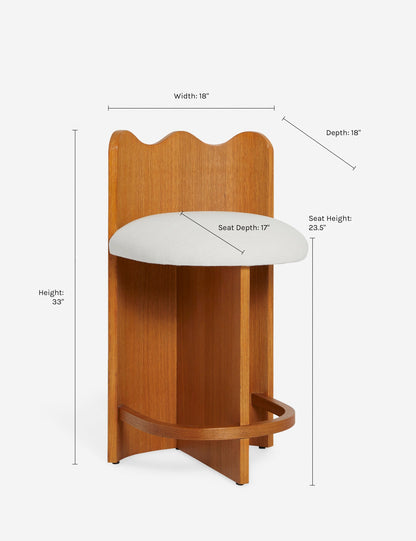Ripple Counter Stool by Sarah Sherman Samuel