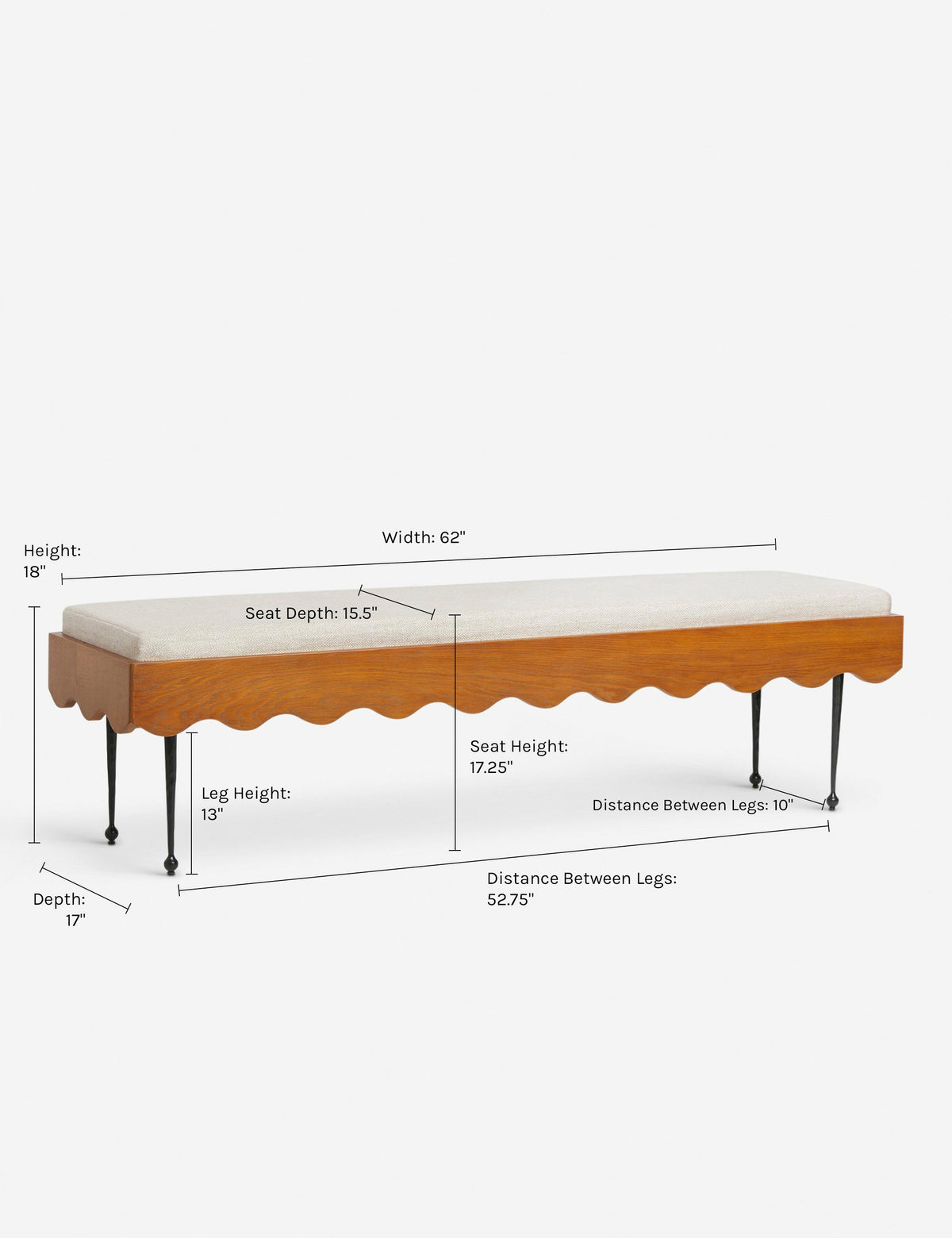 Rise Bench by Sarah Sherman Samuel