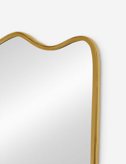 Open Box: Rook Mantel Mirror, Gold, by Sarah Sherman Samuel