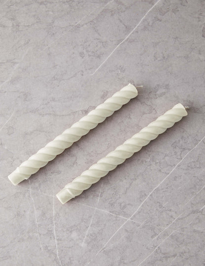 Rope Taper Candles (Set Of 2) by Greentree Home