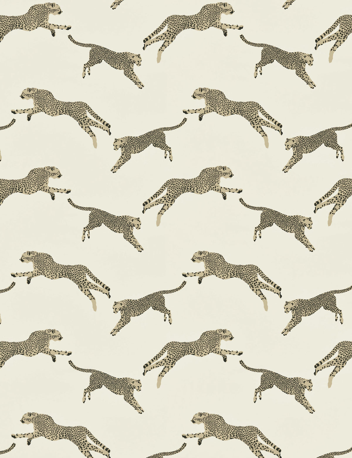 Leaping Cheetah Cotton Fabric by Scalamandre