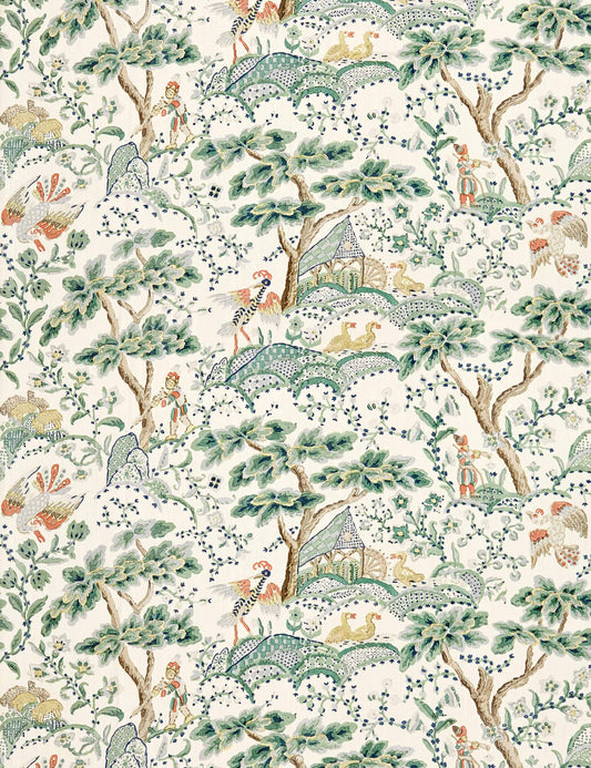 Kelmescott Linen Fabric by Scalamandre
