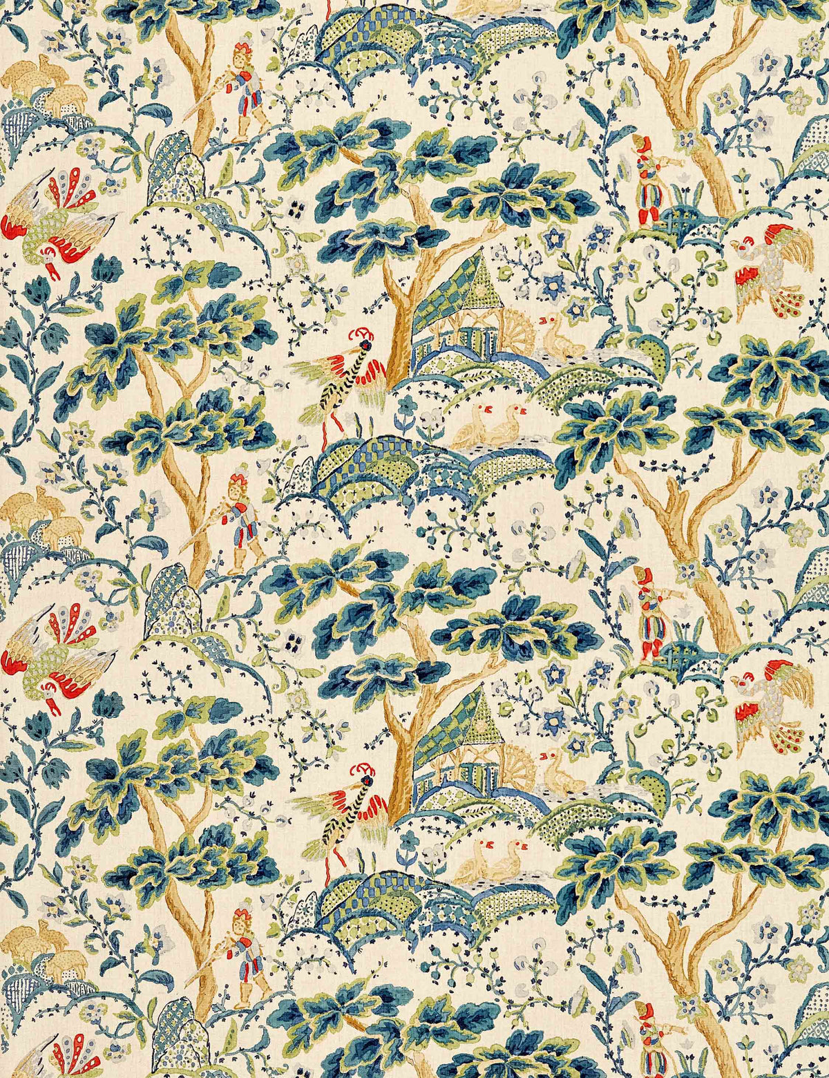 Kelmescott Linen Fabric by Scalamandre