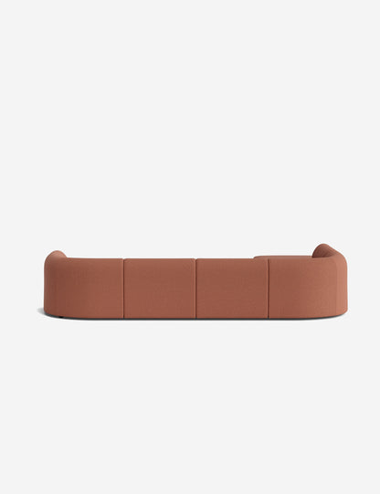 Sergio Modular Corner Sectional Sofa With Ottoman