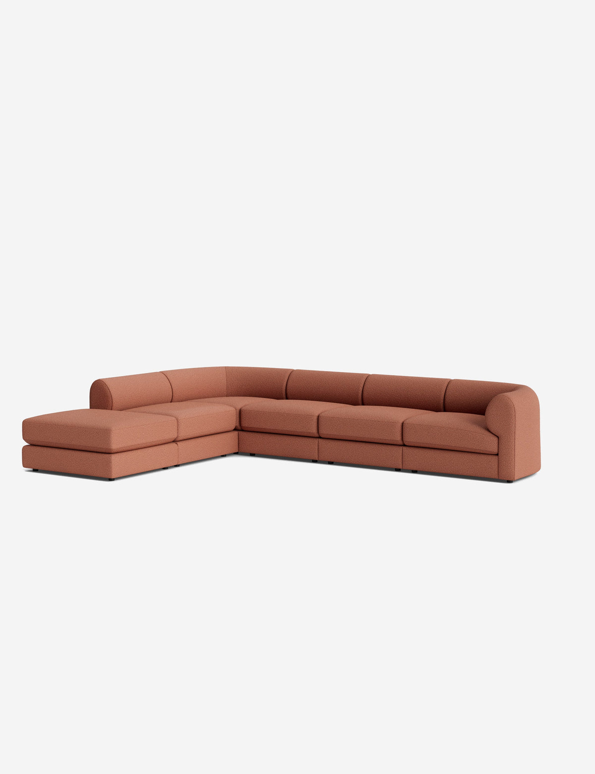 Sergio Modular Corner Sectional Sofa With Ottoman
