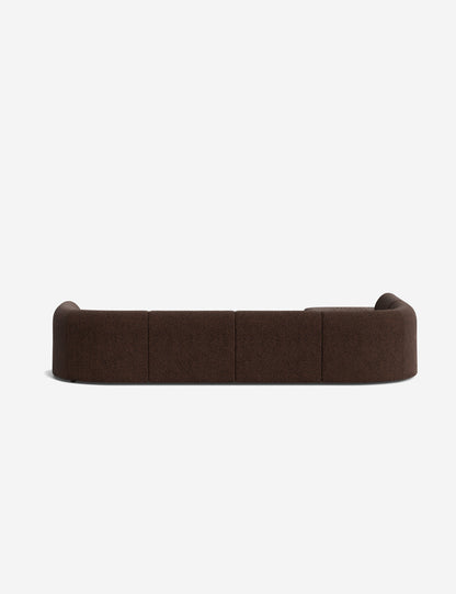 Sergio Modular Corner Sectional Sofa With Ottoman