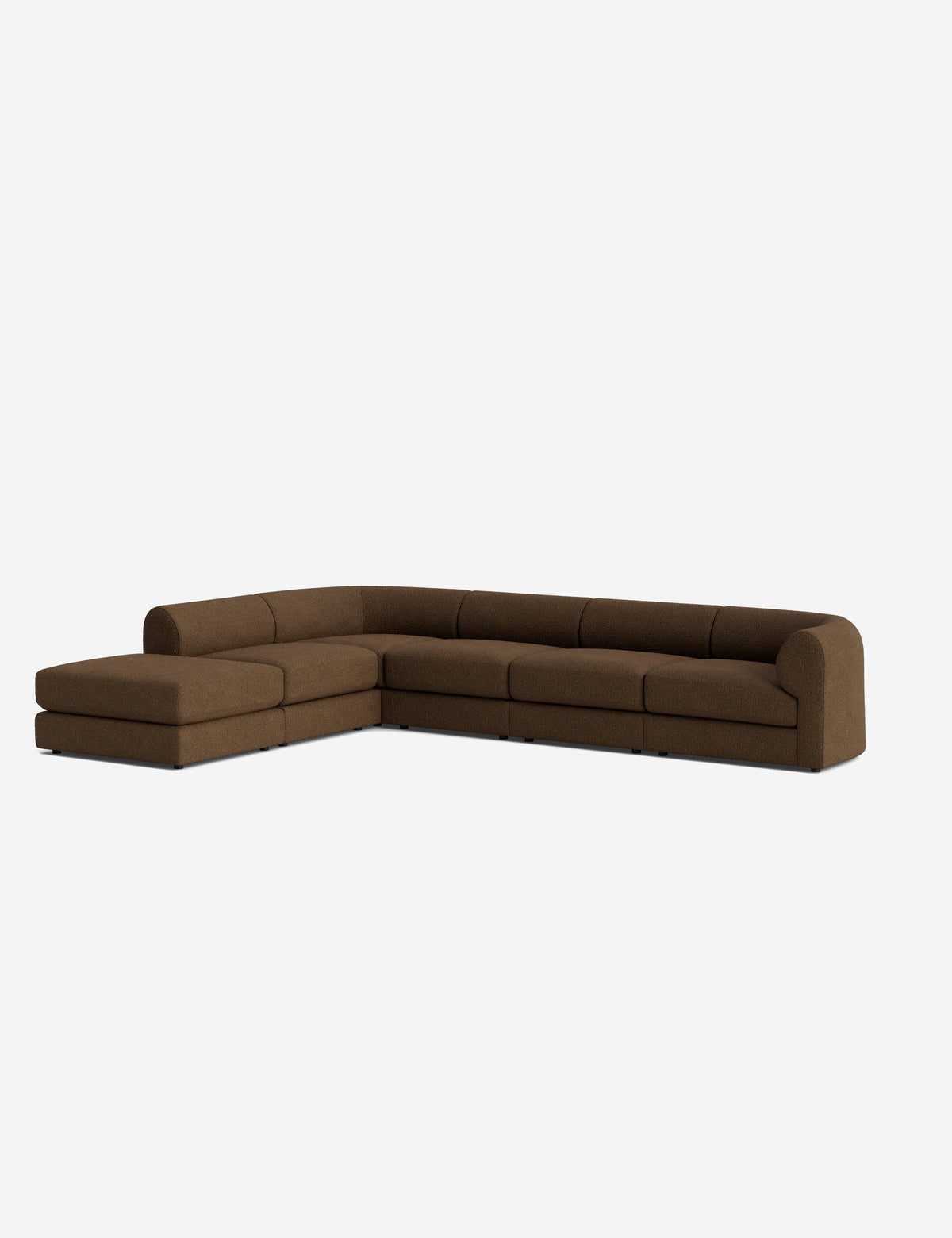 Sergio Modular Corner Sectional Sofa With Ottoman