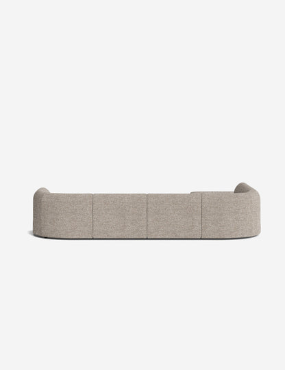 Sergio Modular Corner Sectional Sofa With Ottoman
