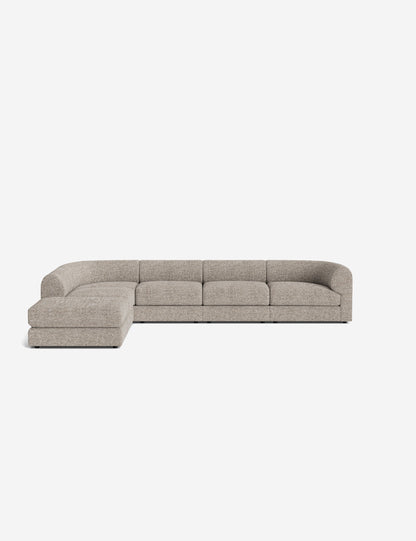 Sergio Modular Corner Sectional Sofa With Ottoman