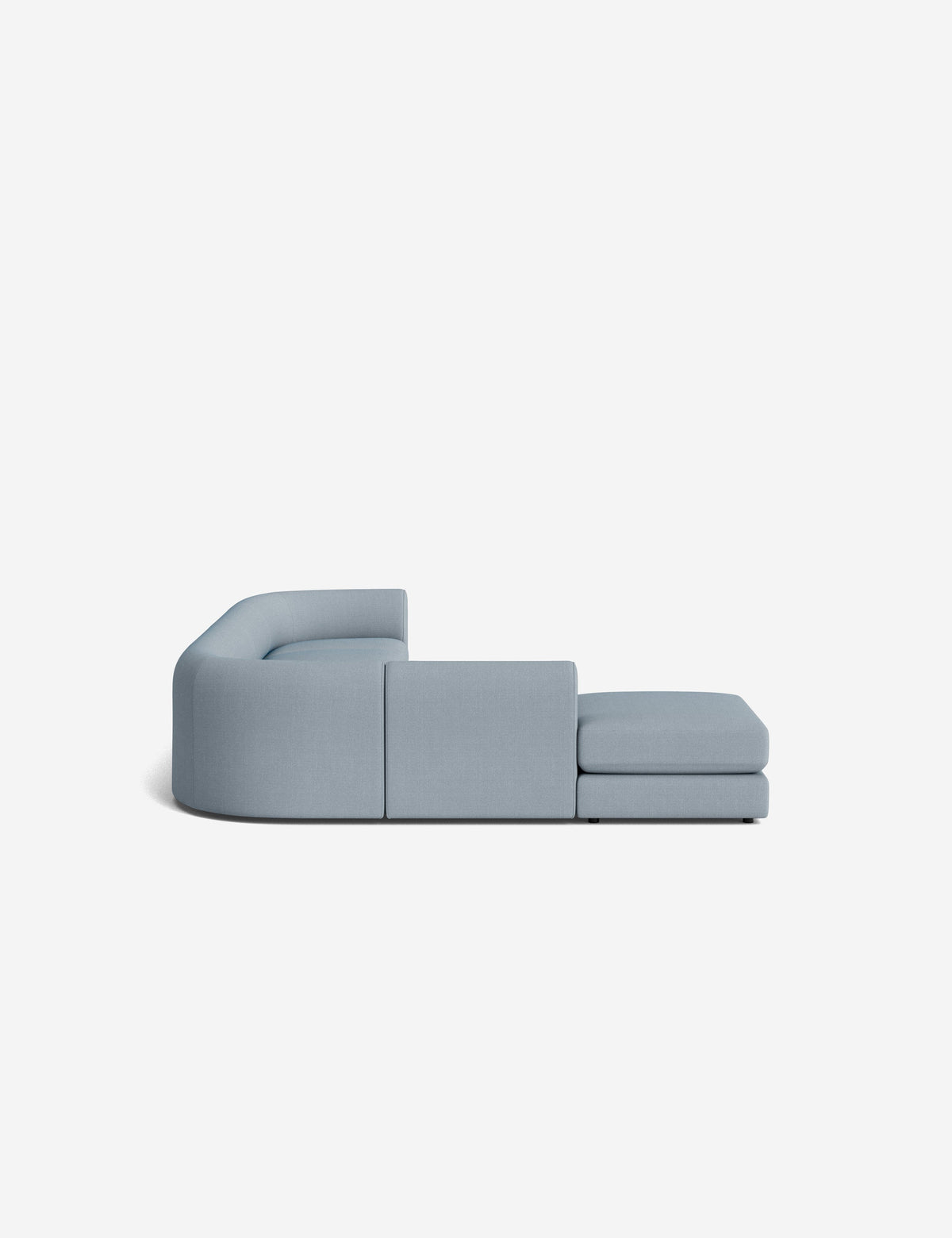Sergio Modular Corner Sectional Sofa With Ottoman