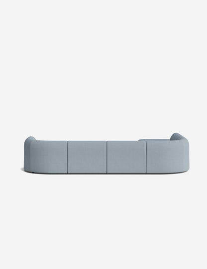 Sergio Modular Corner Sectional Sofa With Ottoman