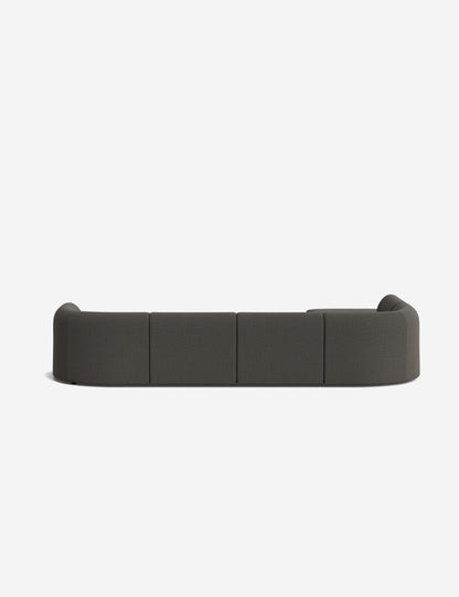 Sergio Modular Corner Sectional Sofa With Ottoman