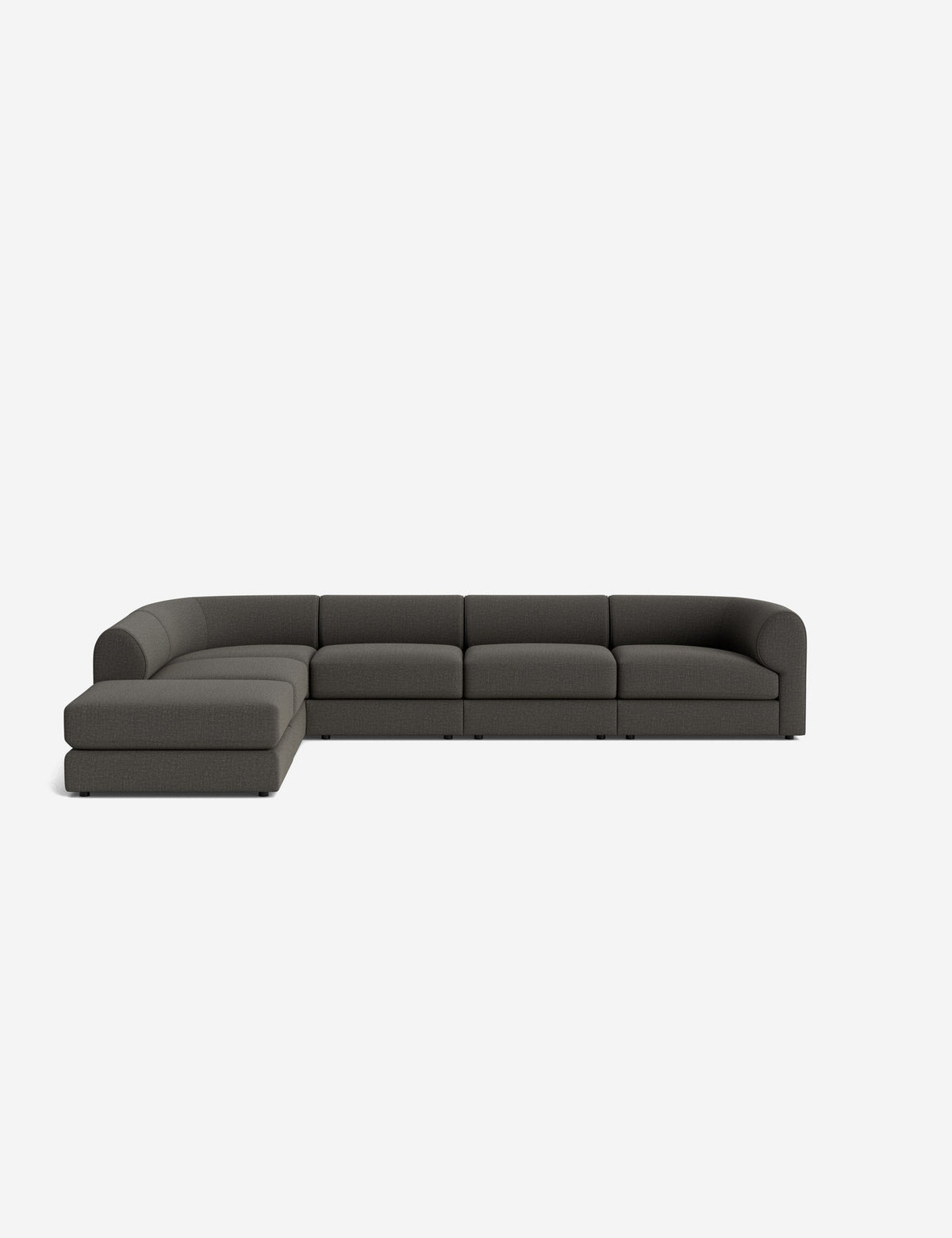 Sergio Modular Corner Sectional Sofa With Ottoman