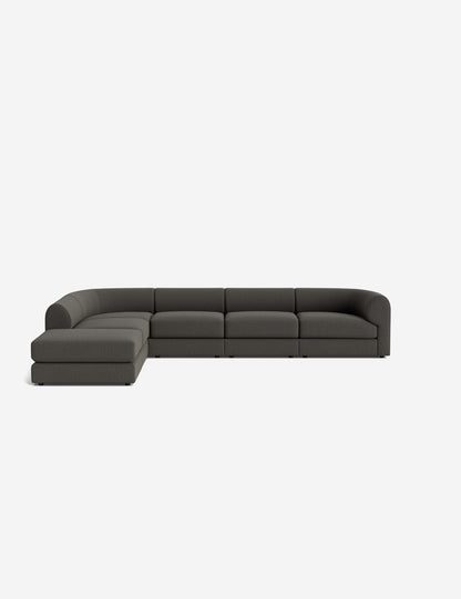 Sergio Modular Corner Sectional Sofa With Ottoman
