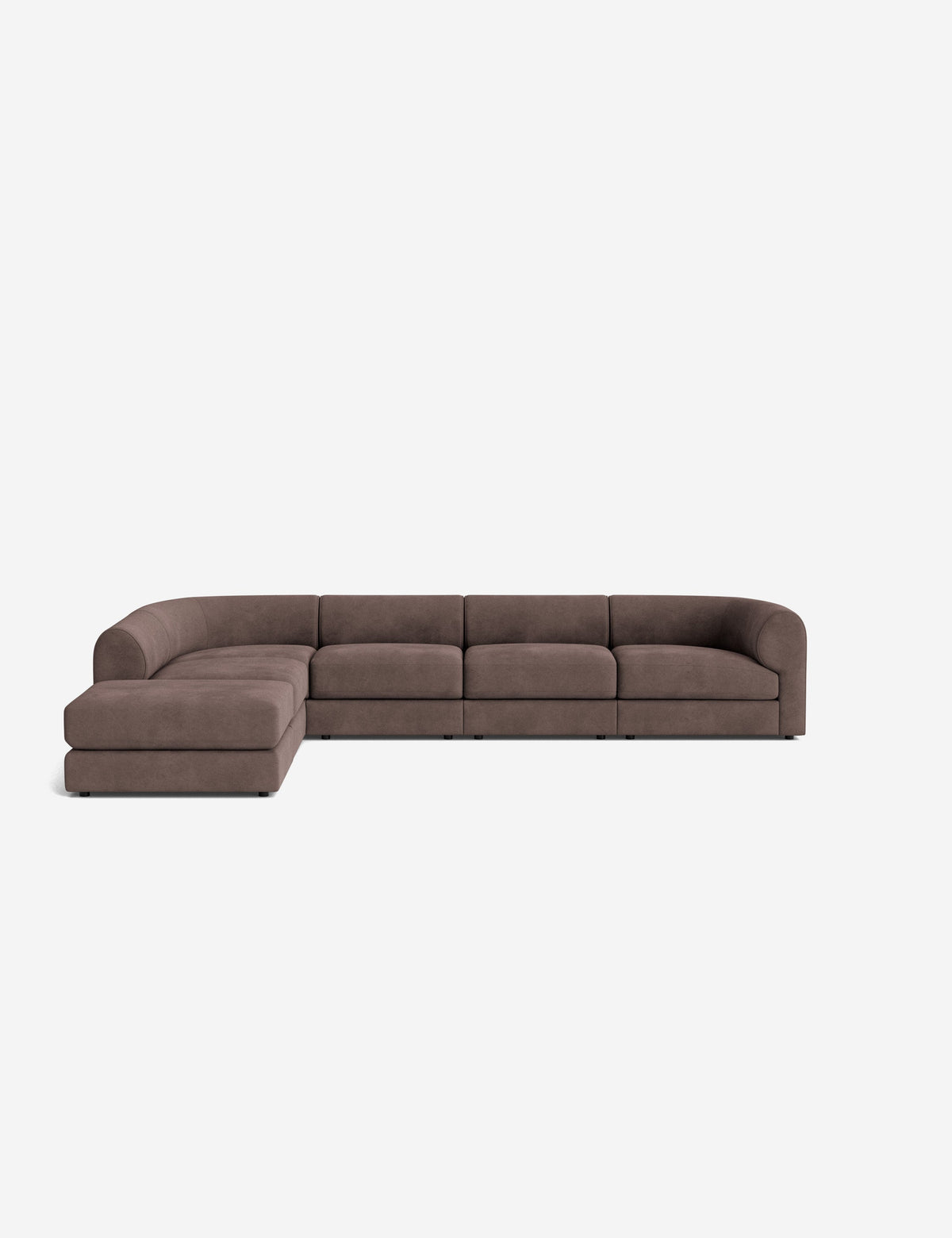 Sergio Modular Corner Sectional Sofa With Ottoman