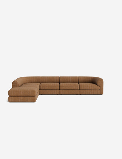 Sergio Modular Corner Sectional Sofa With Ottoman