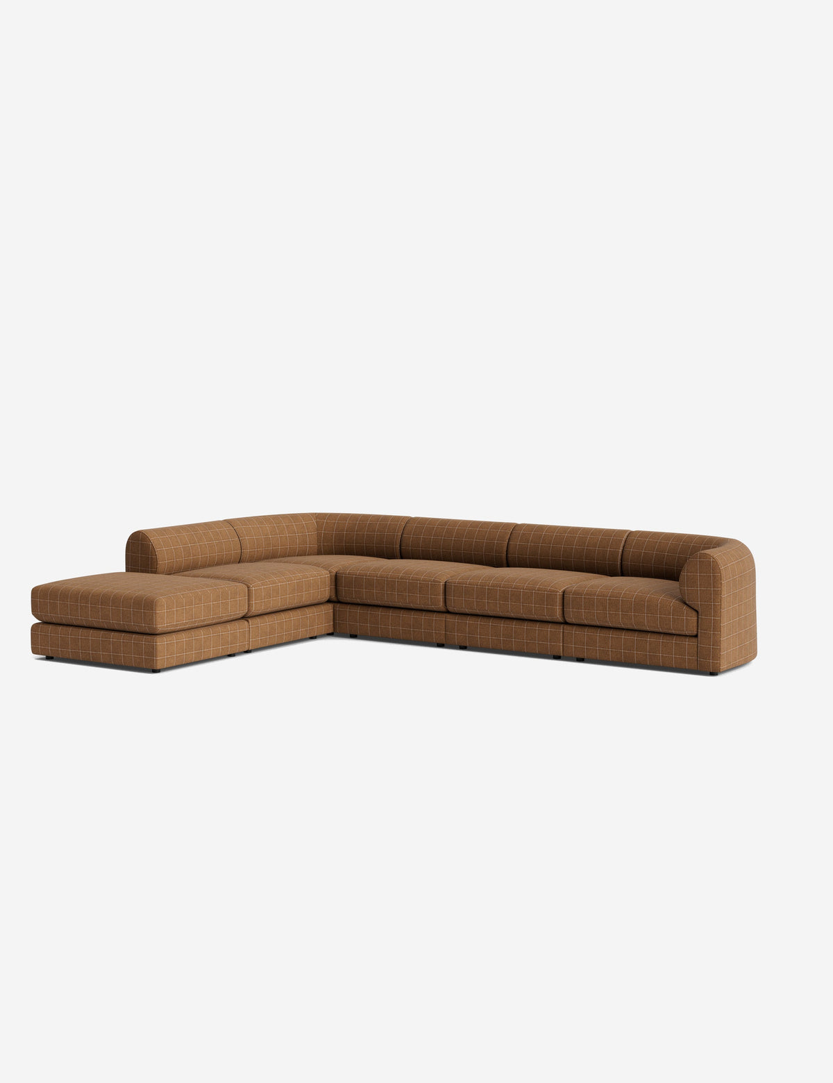 Sergio Modular Corner Sectional Sofa With Ottoman