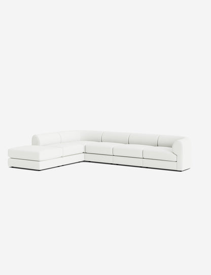 Sergio Modular Corner Sectional Sofa With Ottoman