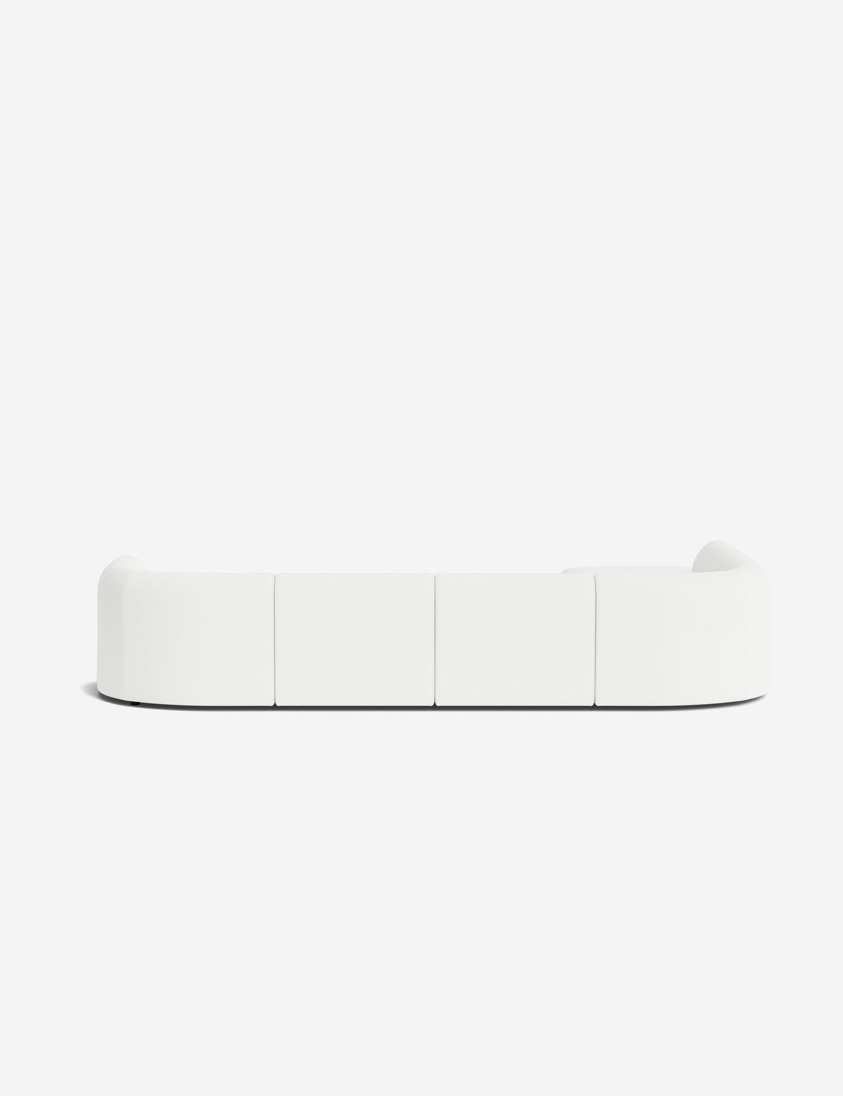 Sergio Modular Corner Sectional Sofa With Ottoman