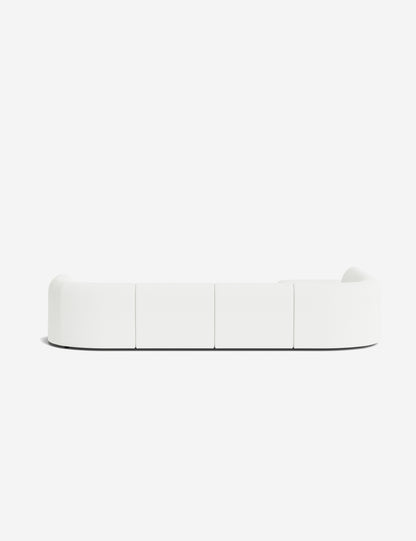 Sergio Modular Corner Sectional Sofa With Ottoman