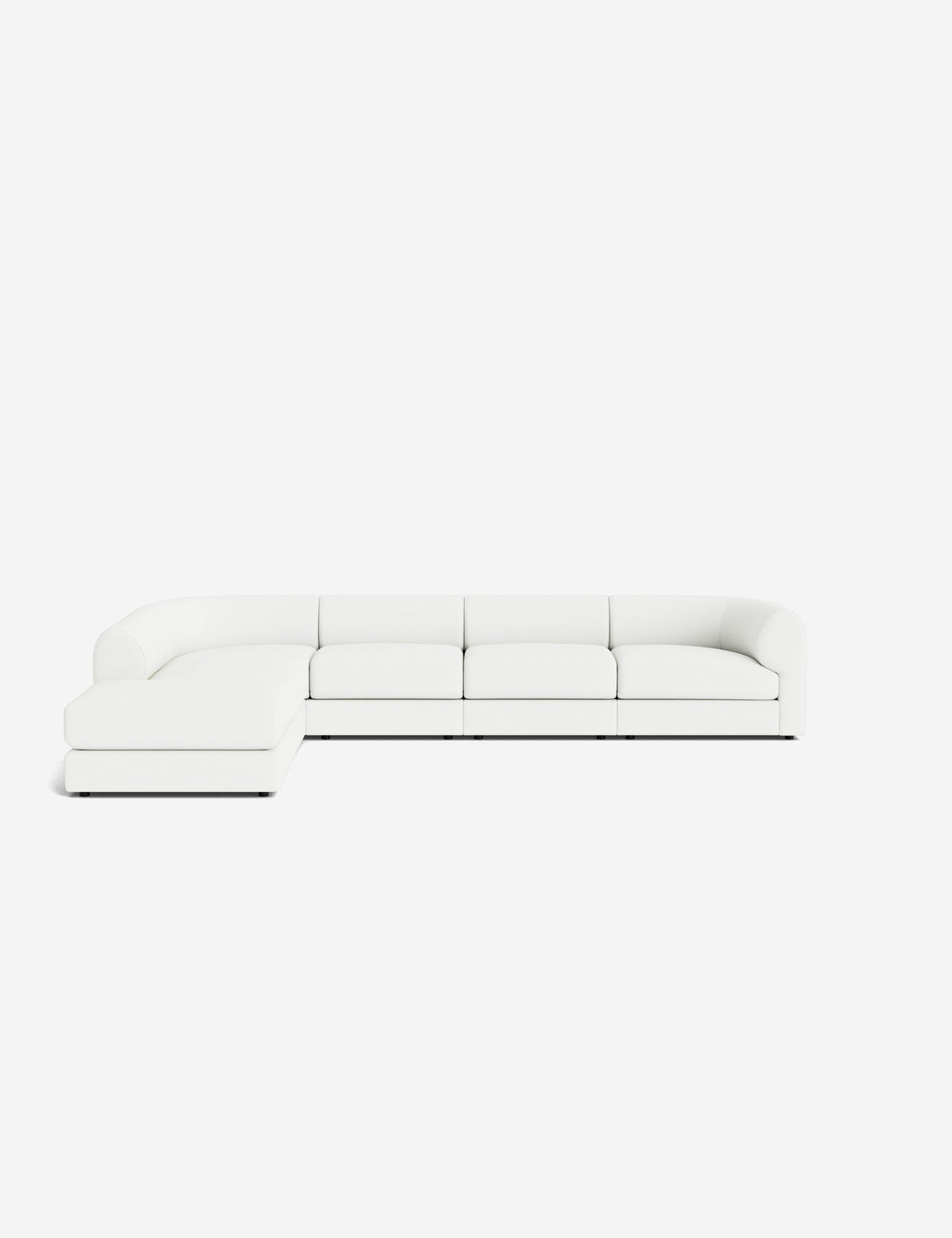 Sergio Modular Corner Sectional Sofa With Ottoman