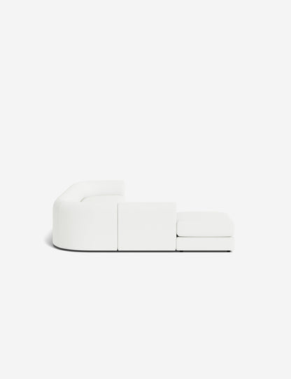 Sergio Modular Corner Sectional Sofa With Ottoman