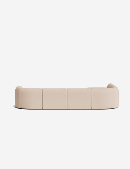 Sergio Modular Corner Sectional Sofa With Ottoman