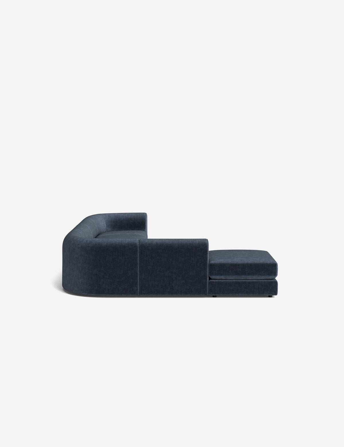 Sergio Modular Corner Sectional Sofa With Ottoman