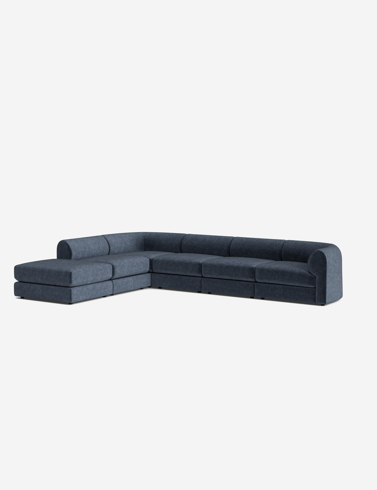 Sergio Modular Corner Sectional Sofa With Ottoman