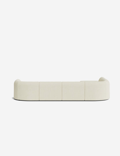 Sergio Modular Corner Sectional Sofa With Ottoman