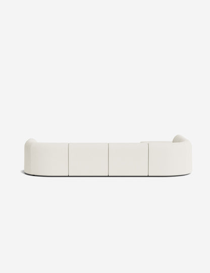 Sergio Modular Corner Sectional Sofa With Ottoman