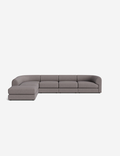 Sergio Modular Corner Sectional Sofa With Ottoman