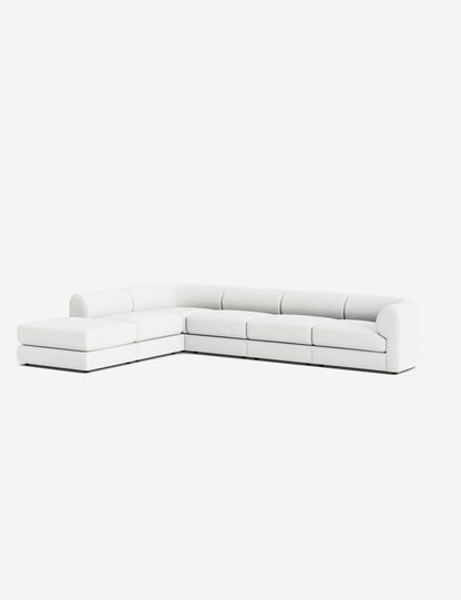 Sergio Modular Corner Sectional Sofa With Ottoman